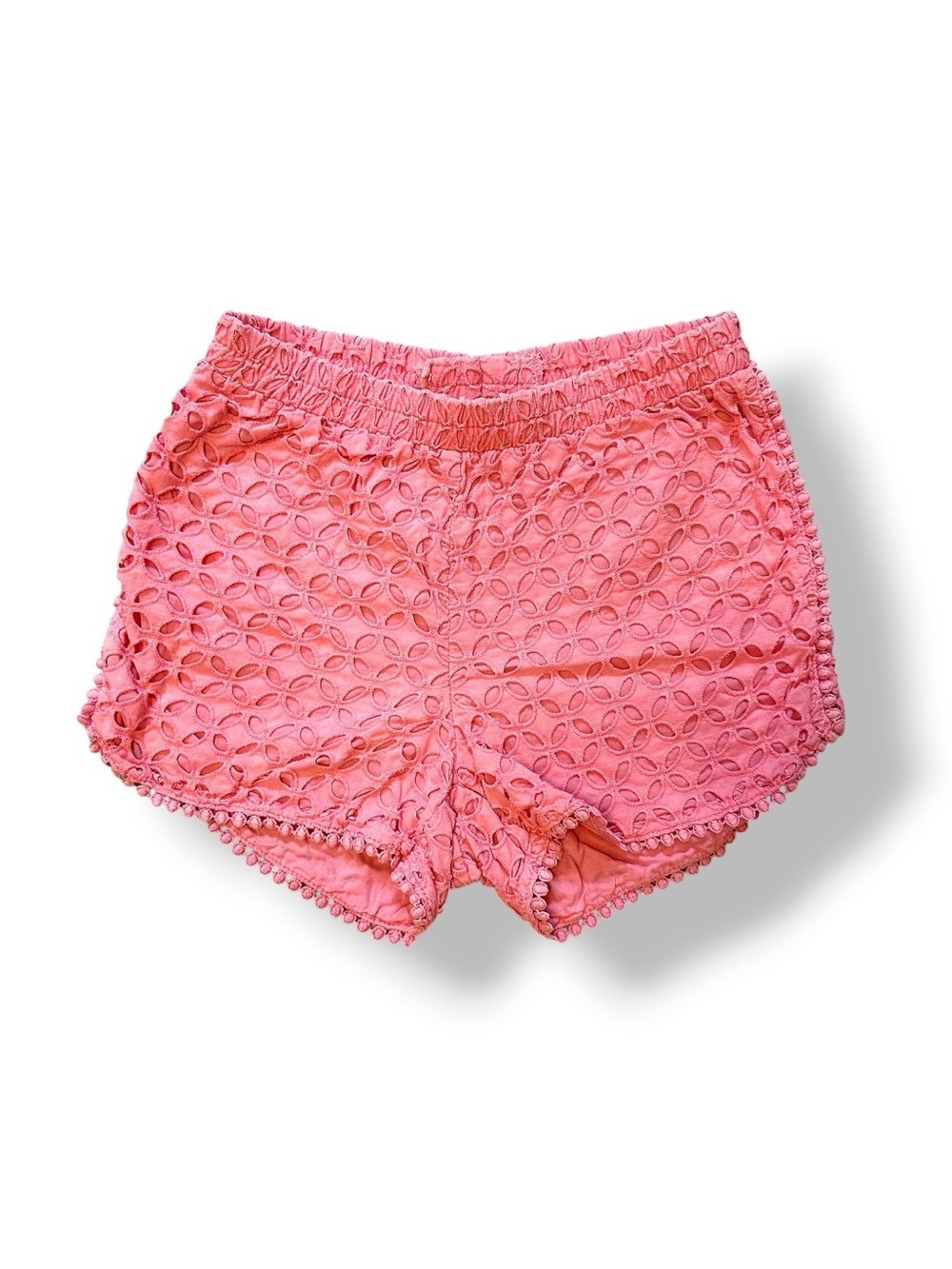 Lilly Pulitzer for Target | Laser Cut Eyelet Pom Pom Trim Pull-On Shorts (6/6X)